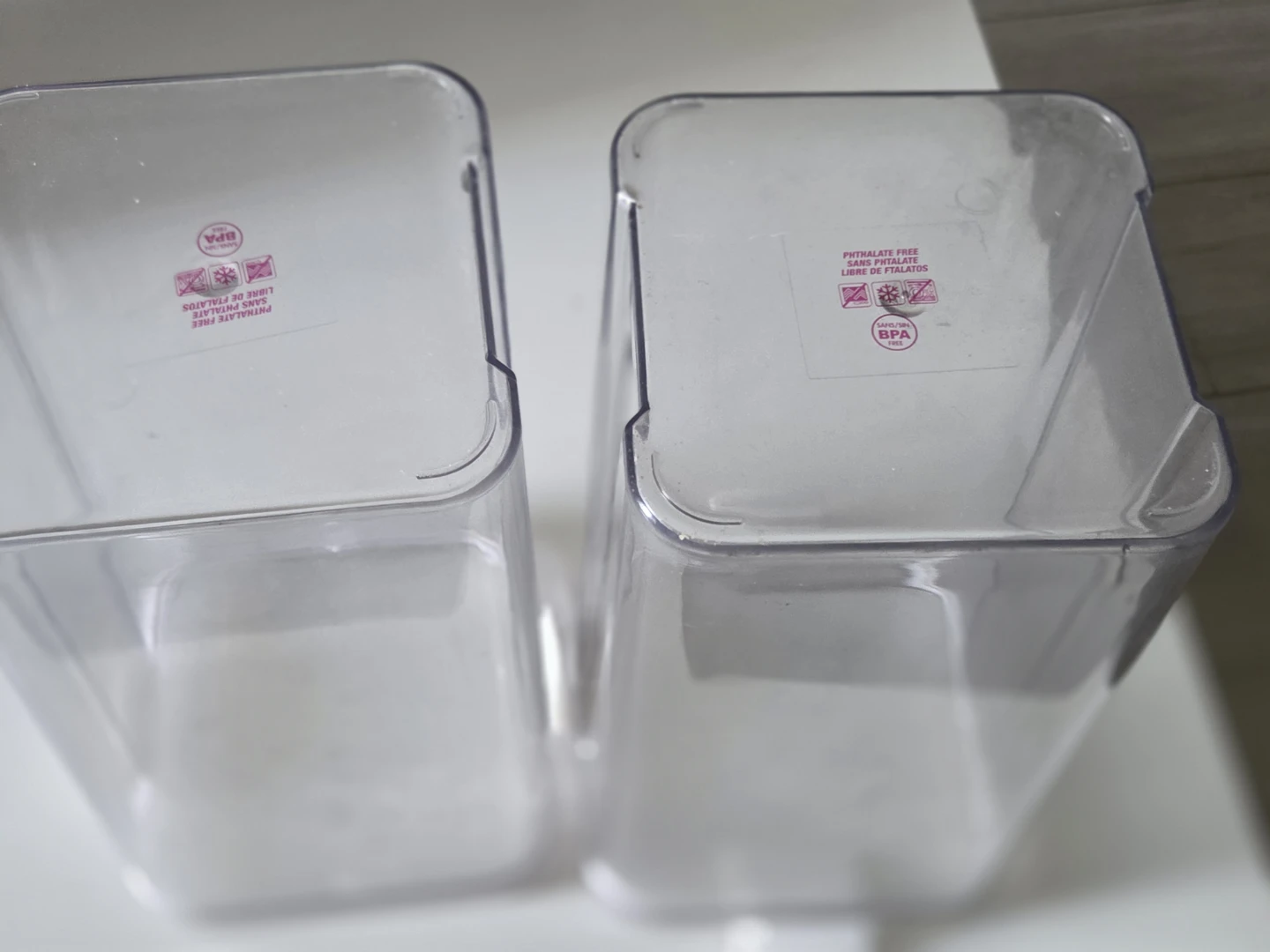 Two Clear Plastic Storage Containers - photo 2