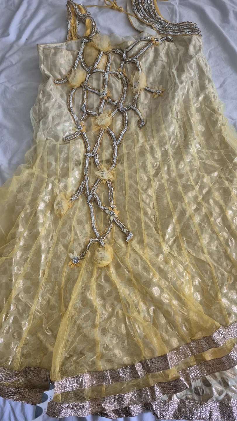 Yellow Embellished Sleeveless Kurti - photo 2
