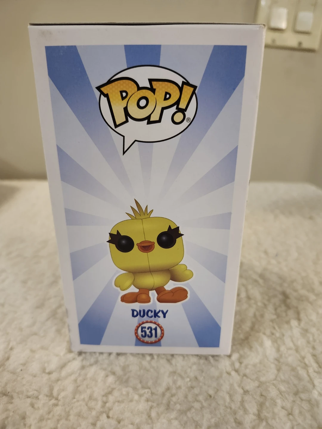 Funko Pop Toy Story 4 Ducky 531 Flocked - photo 4