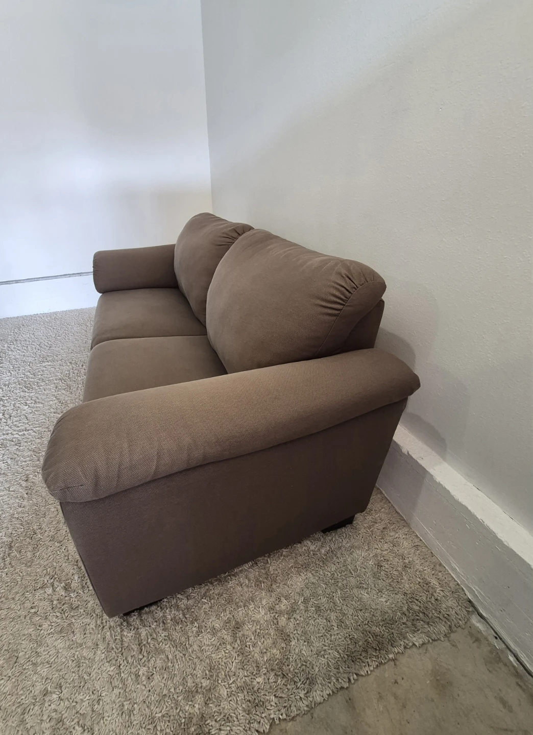 Ikea Tidafors Comfy Brown 3 Seater Fabric Sofa Couch - photo 5