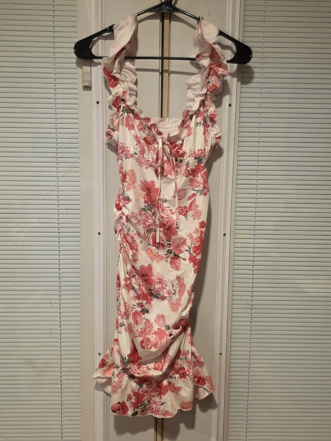 Shein Floral Print Ruffle Trim Dress - photo 2