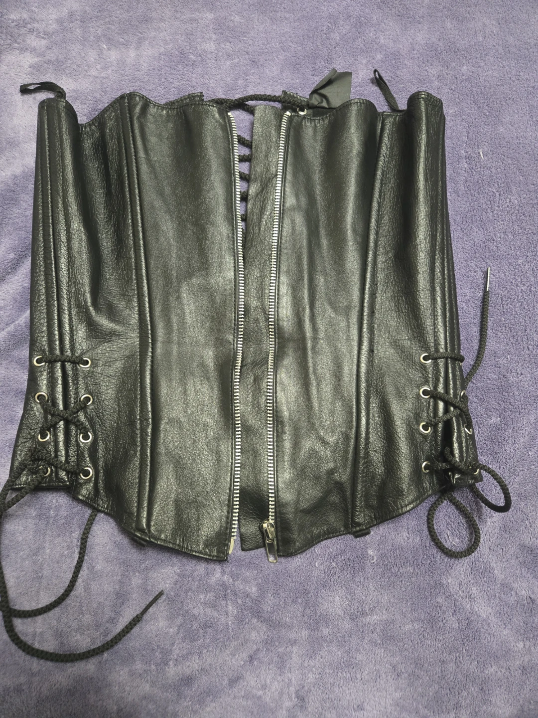 Leather corset
