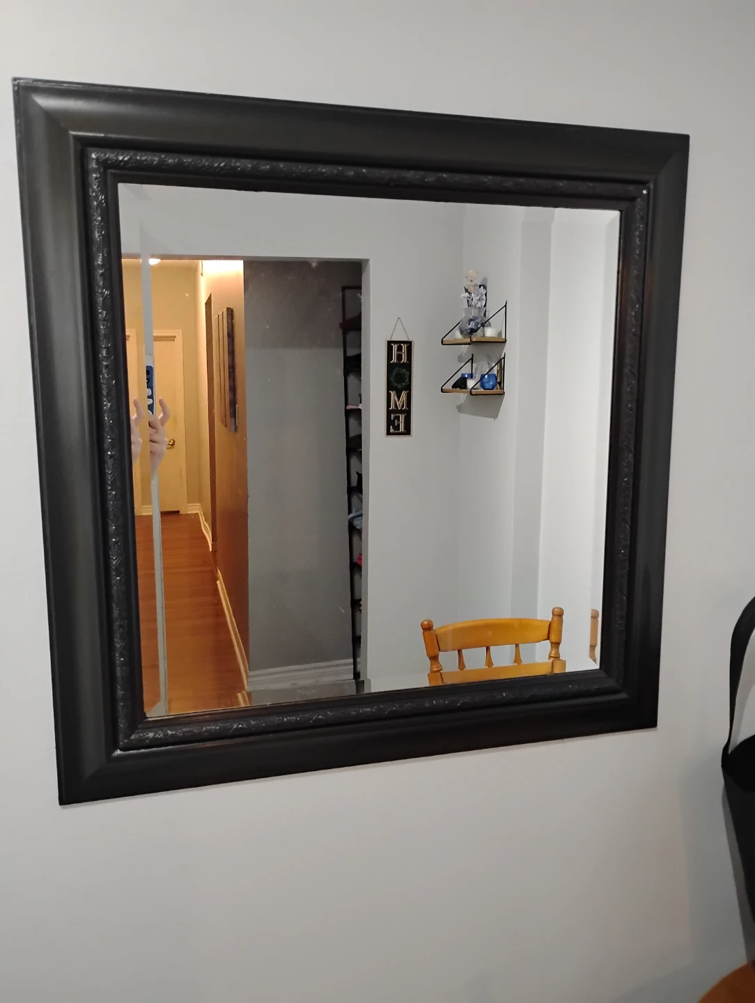 Large Black Wall Mirror
