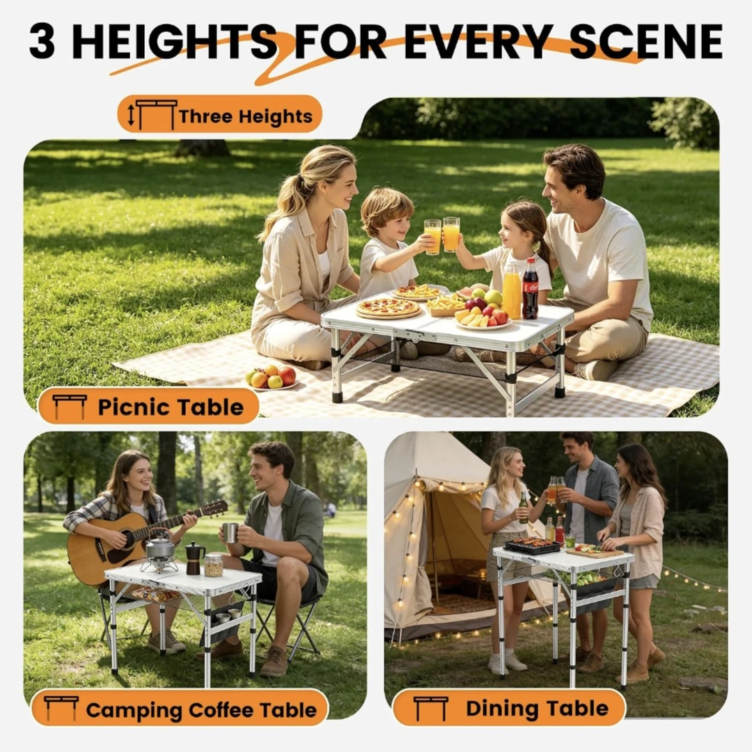 Portable Folding Aluminum Camping Table - photo 4