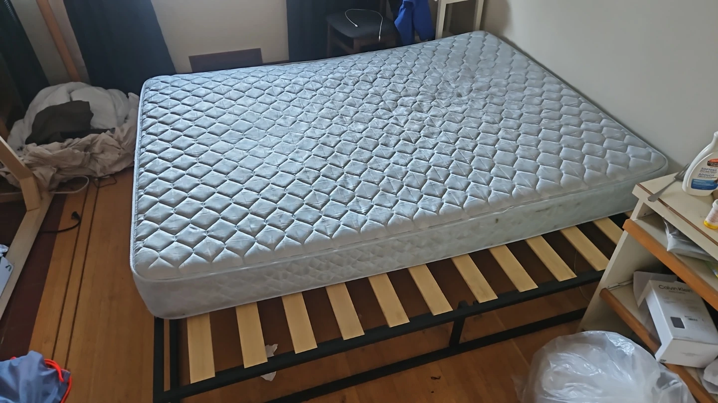 Full Size Mattress with Metal Bed Frame