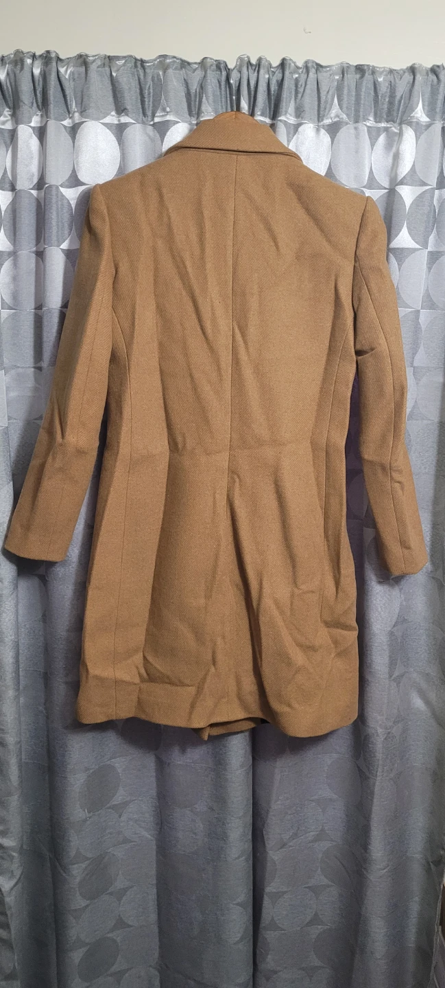 Zara Camel Wool-Blend Coat - photo 2