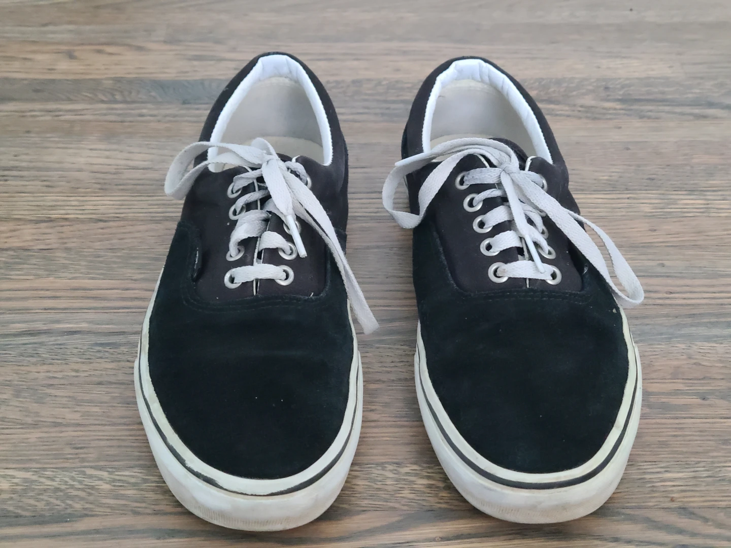 Vans Black Suede and Canvas Sneakers