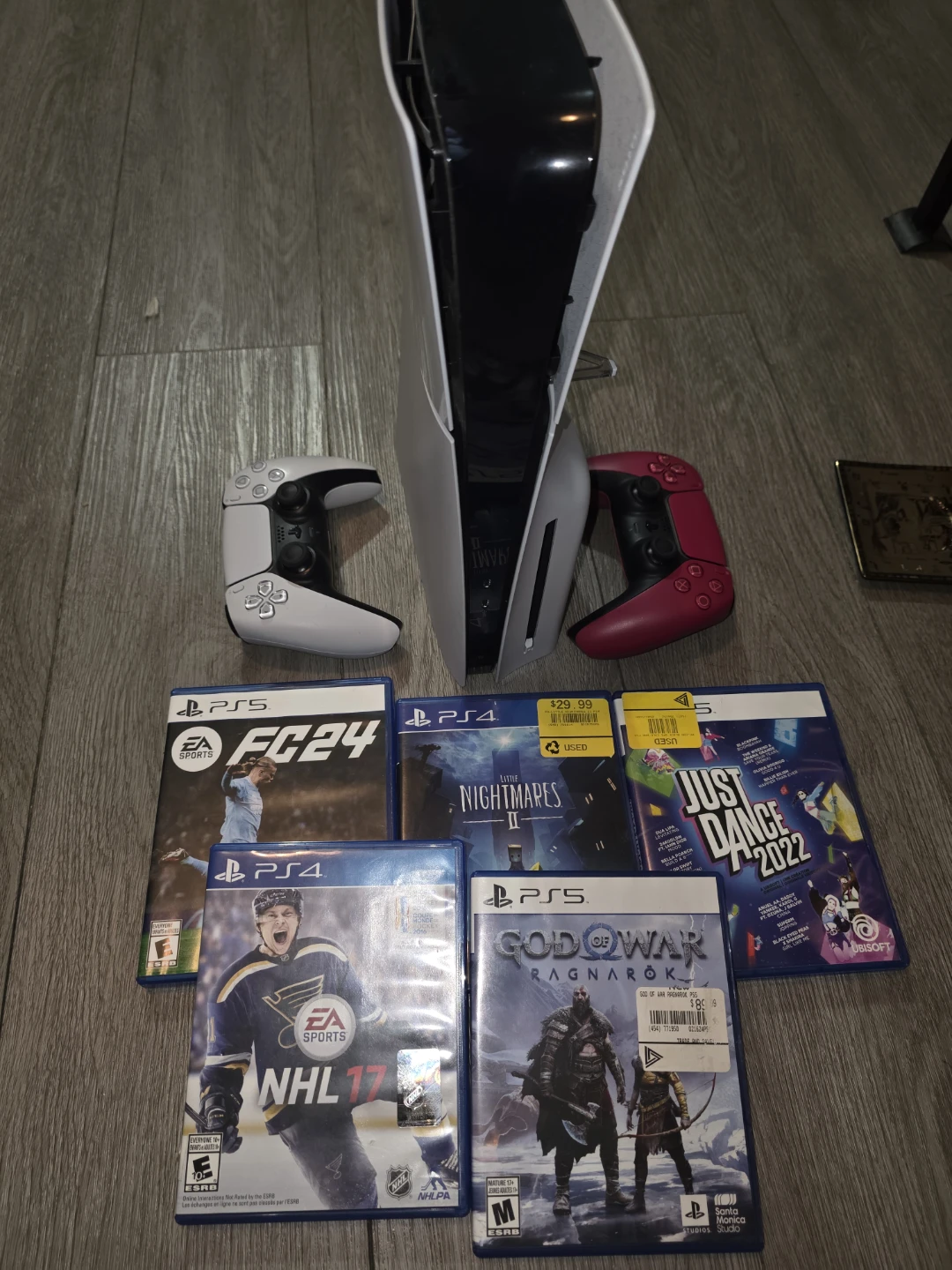 PlayStation 5 Console with 2 Controllers and 5 Games