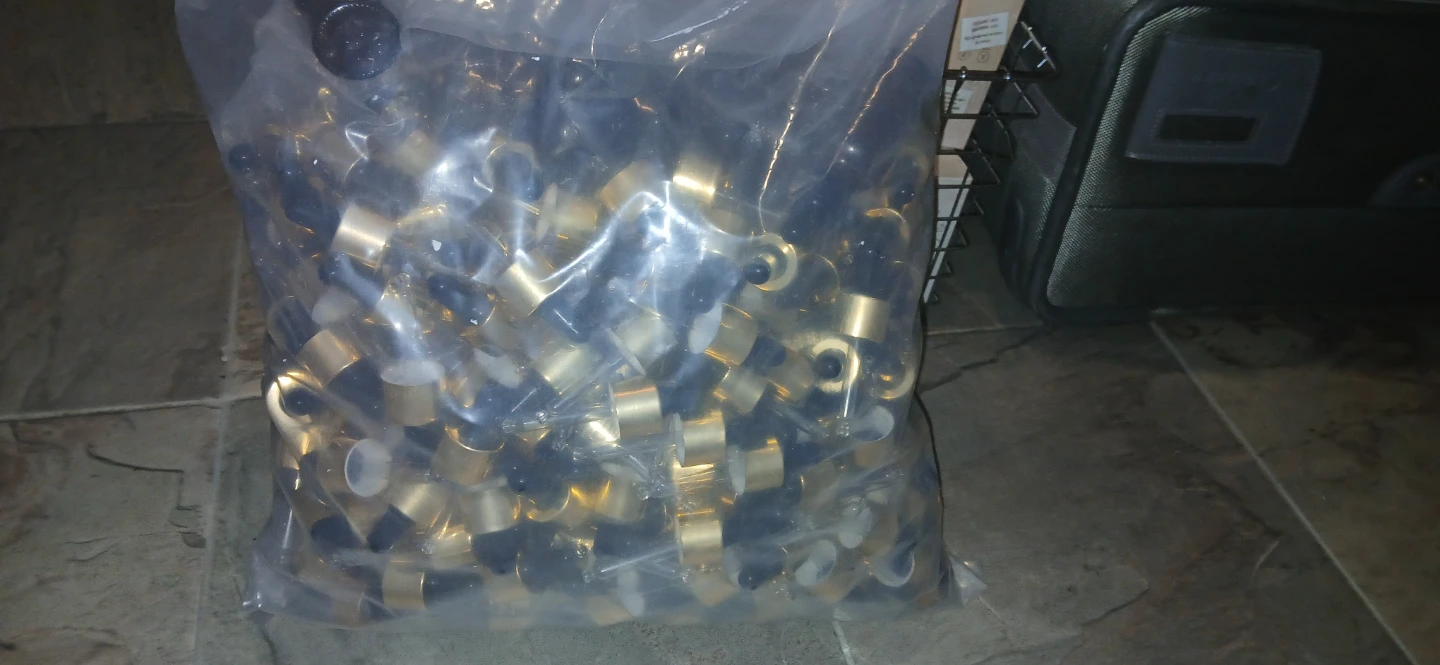 Bulk Lot of Gold and Black Glass Droppers - photo 3