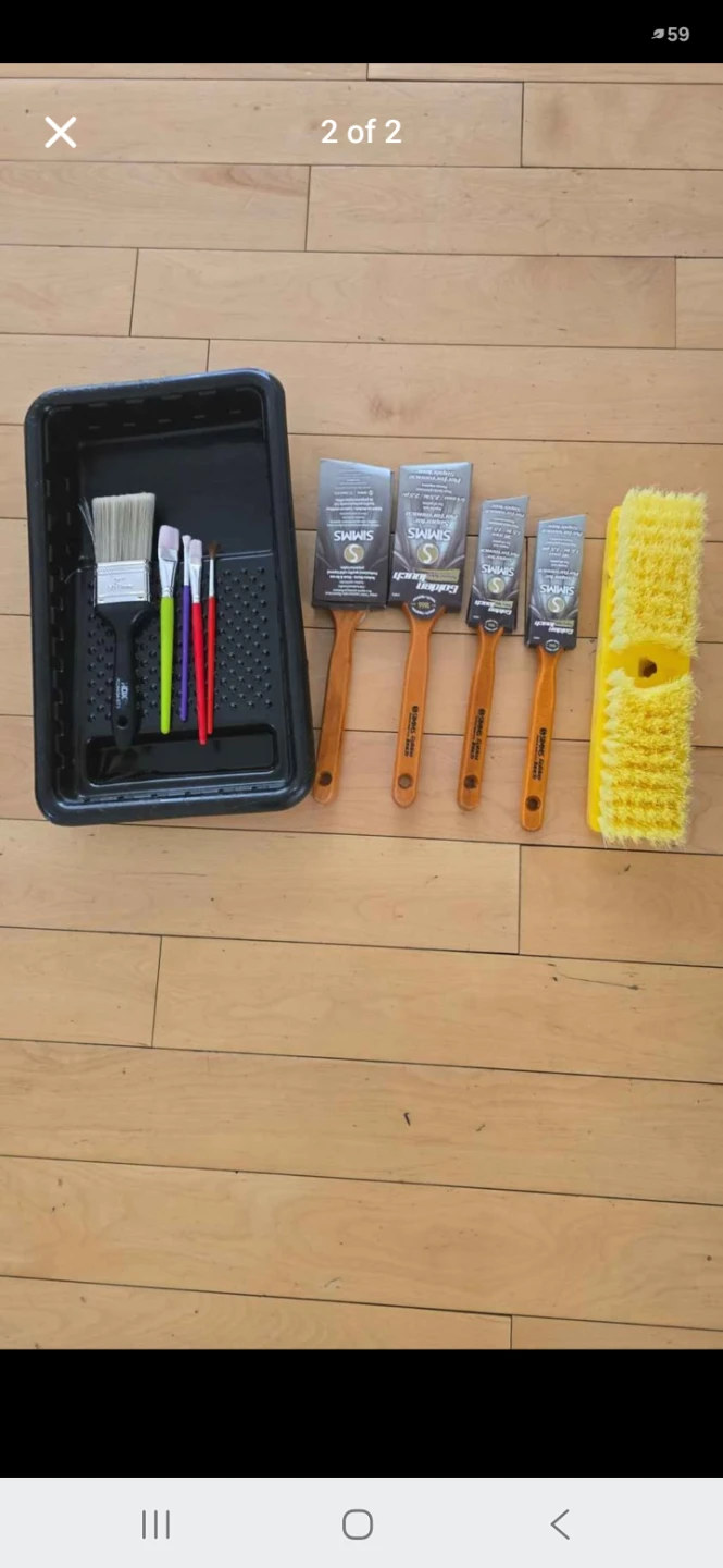 Bennett Paint Trays and Paint Brushes Set
