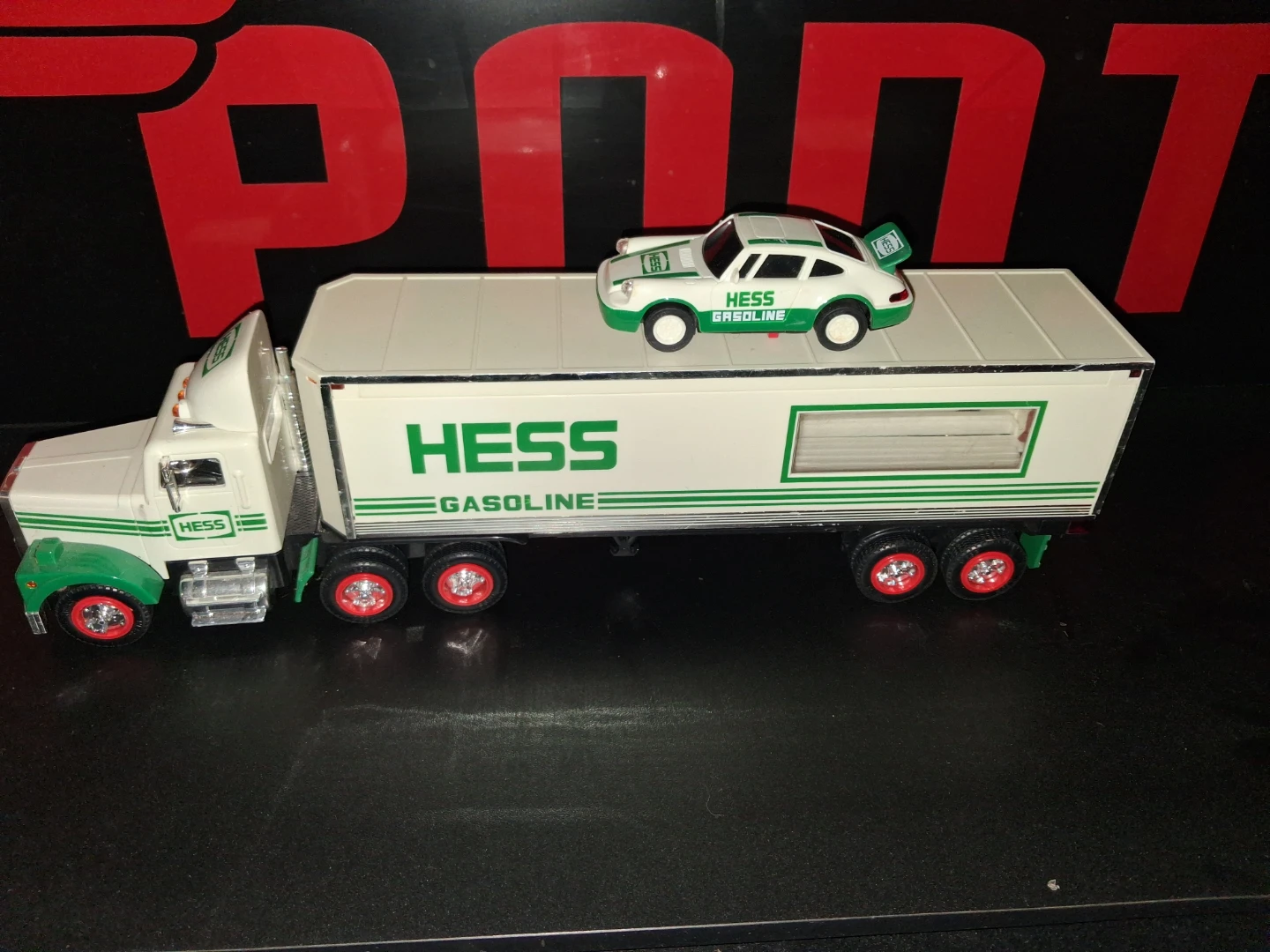 1992 Hess Gasoline Toy Truck and Racer