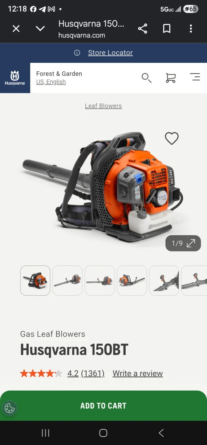 Leaf blower HUSQVARNA 150BT - photo 4