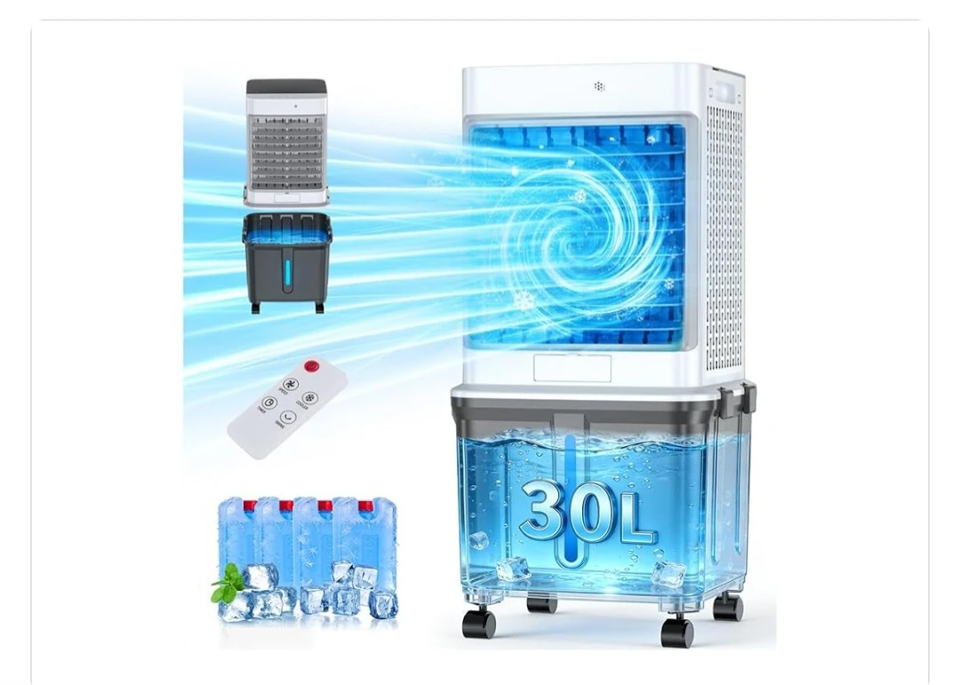 30L Portable Evaporative Air Cooler