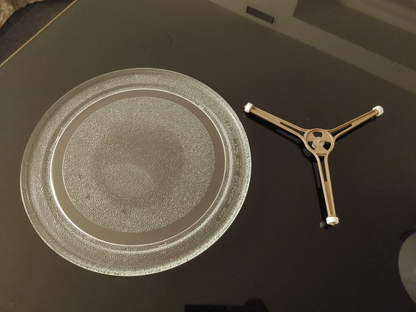 Microwave Glass Turntable Tray and Support Ring