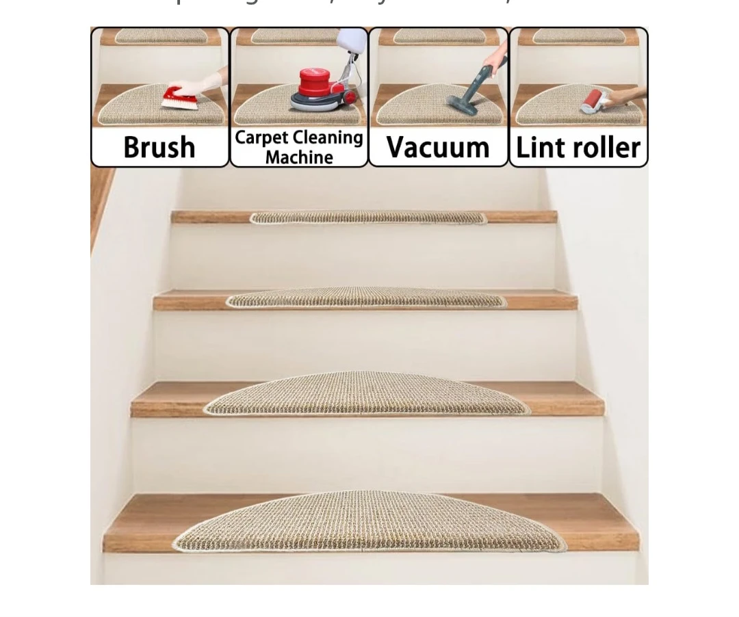 🤍 15 Beige Half-Round Stair Treads – $100 - photo 2