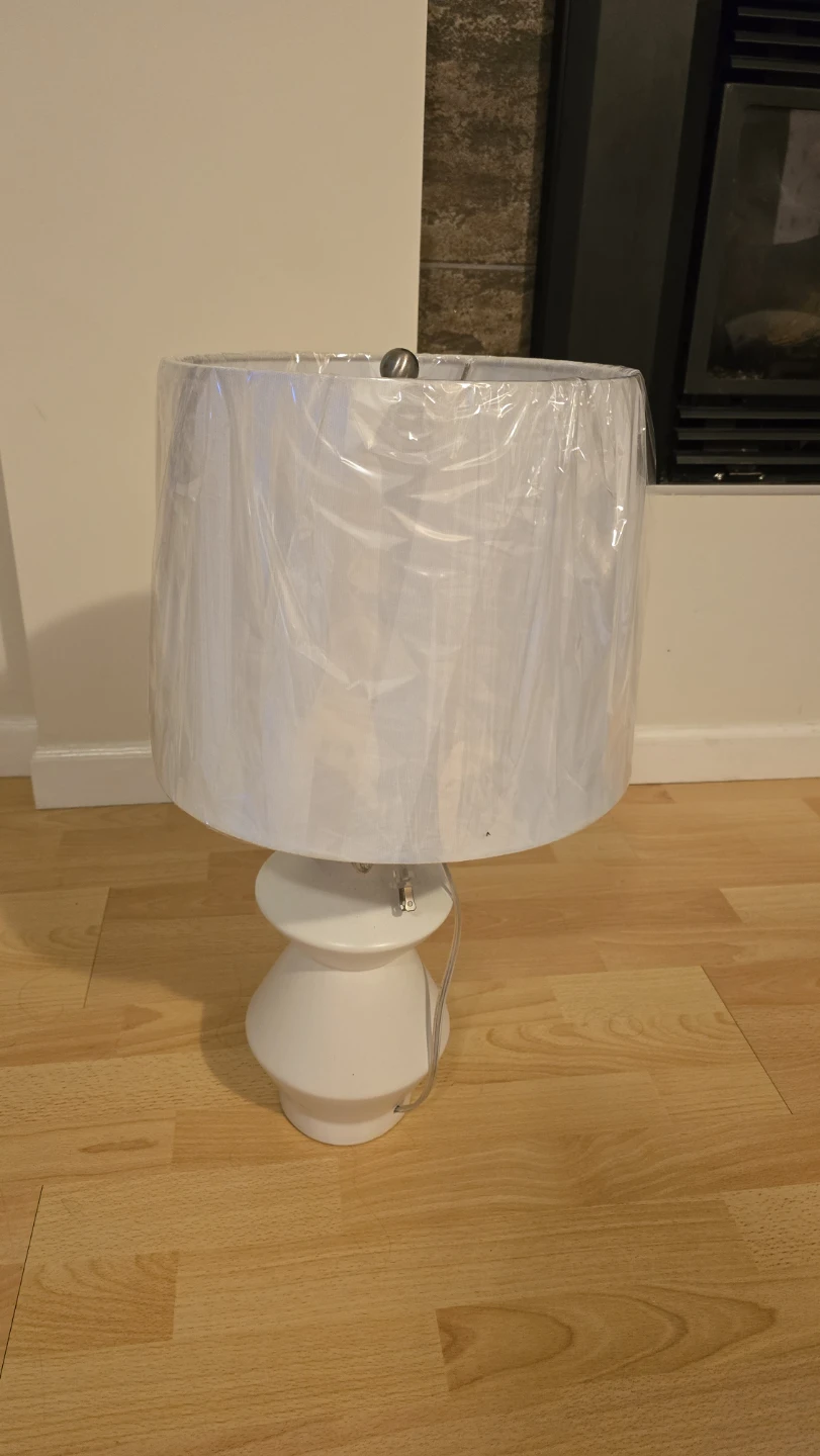 White Table Lamp - never used