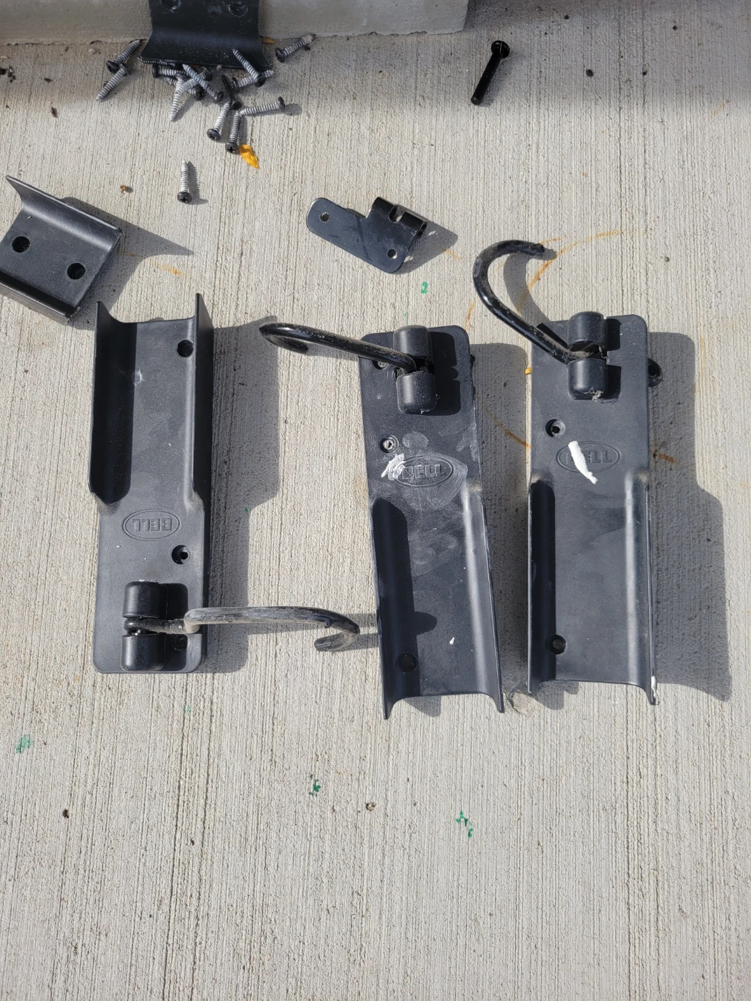 Set of 3 Bell Bicycle Wall Mount Hooks