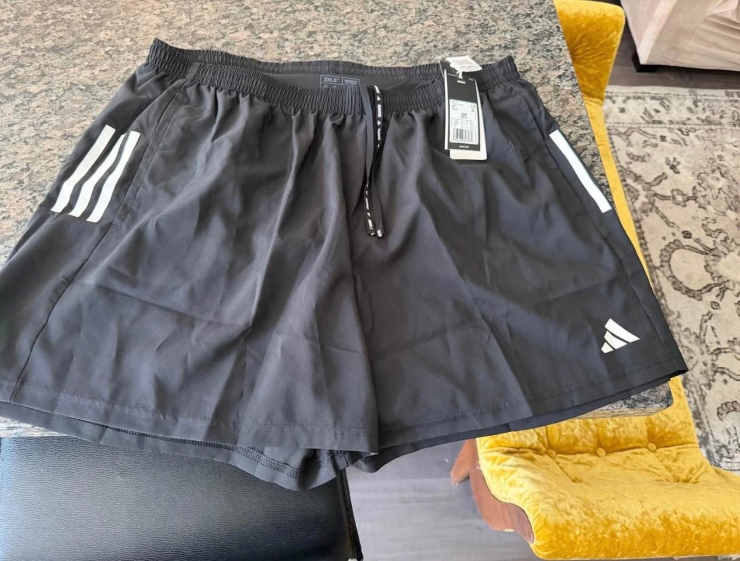 New Adidas Men's Running Shorts Black - photo 2