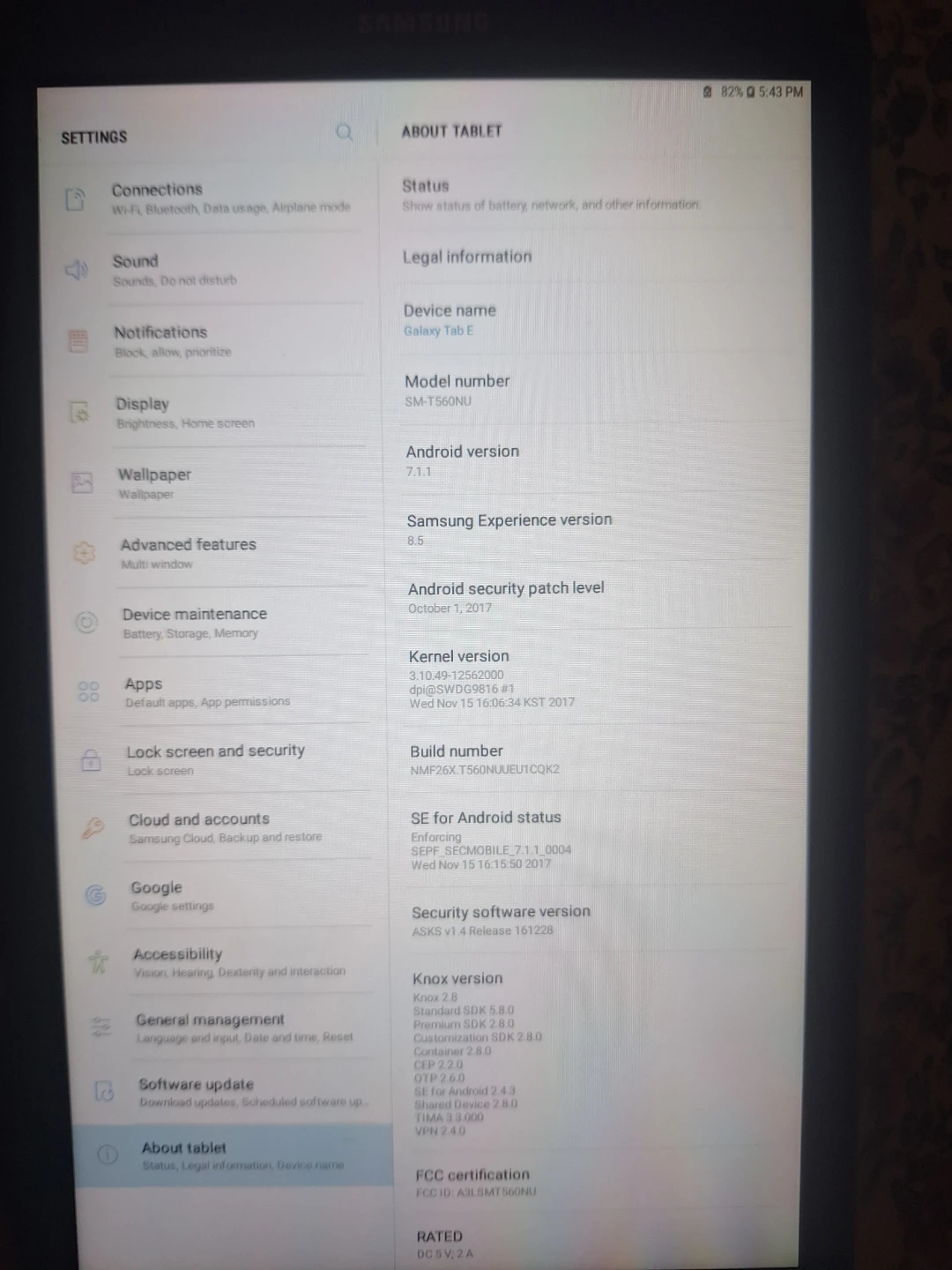 Samsung Galaxy Tab E SM-T560NU Tablet - photo 4