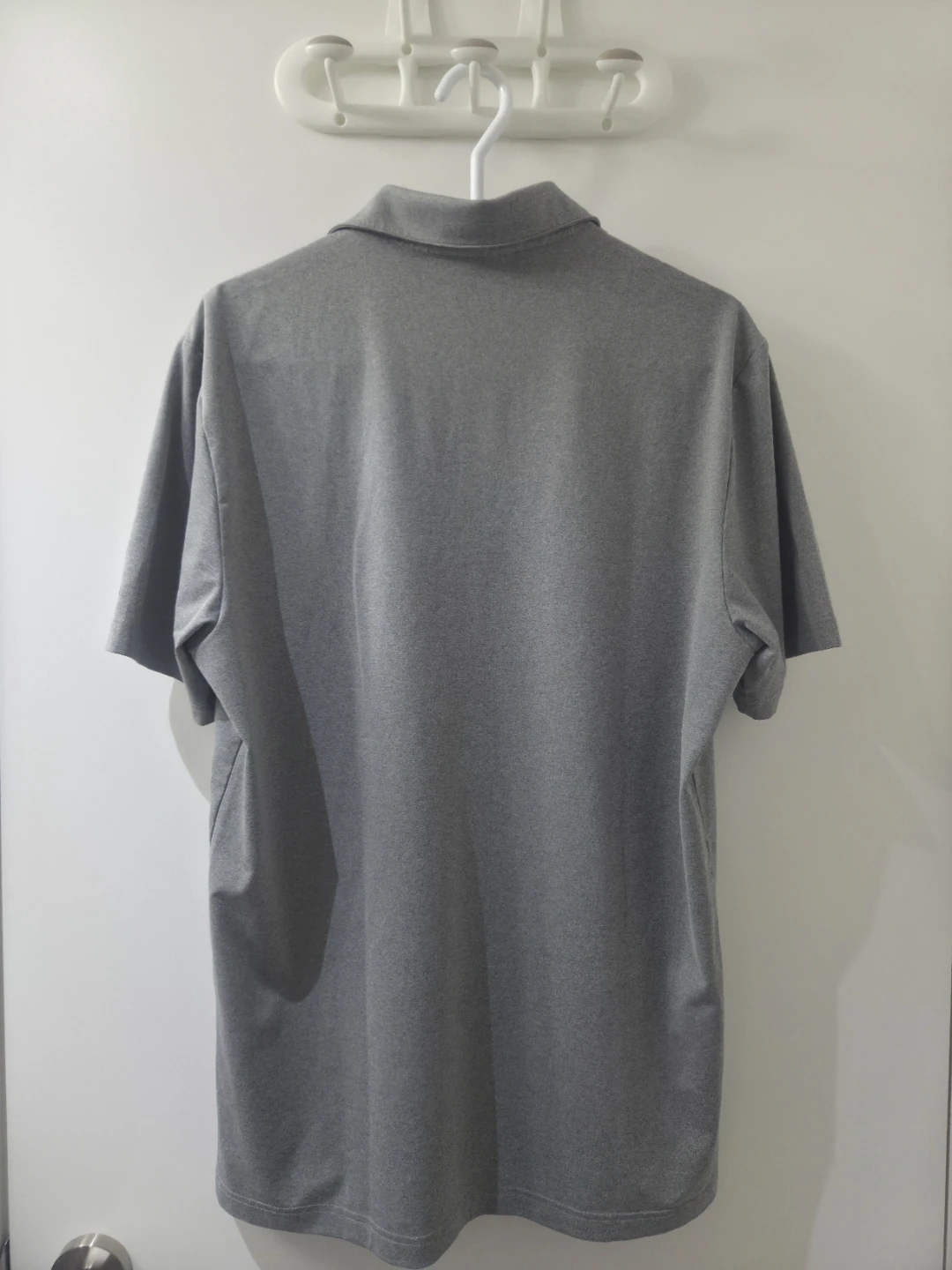 Adidas Grey Stretchy Polo Golf Shirt (Size M) - photo 2