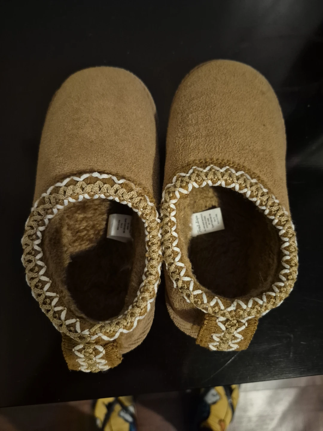 Tan Faux Suede Slippers - photo 2