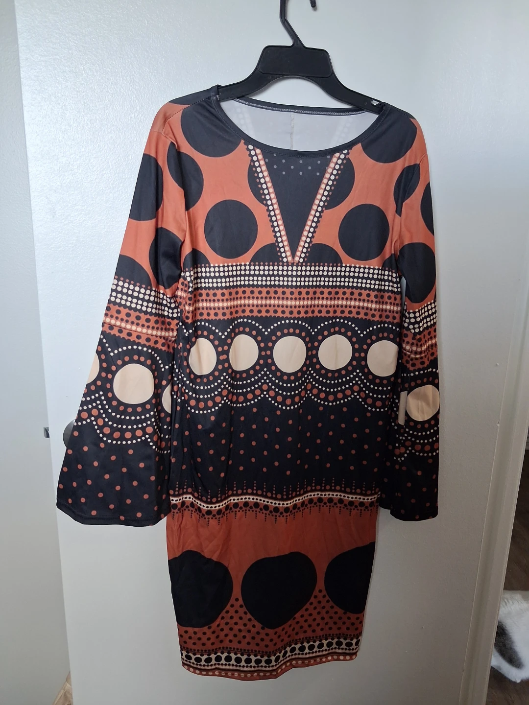 Polka Dot Long Sleeve Dress