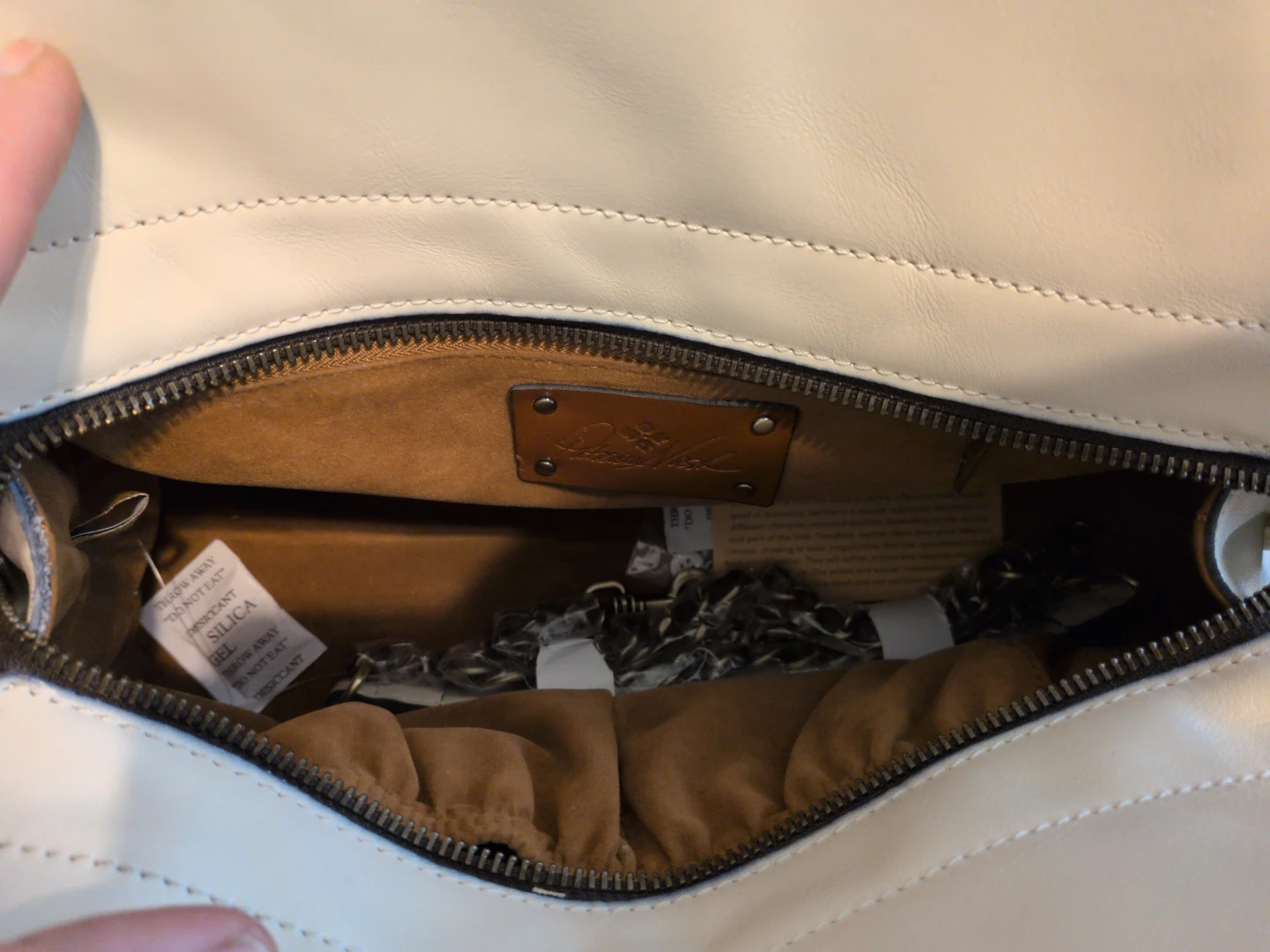 Patricia Nash White Leather Handbag - photo 2