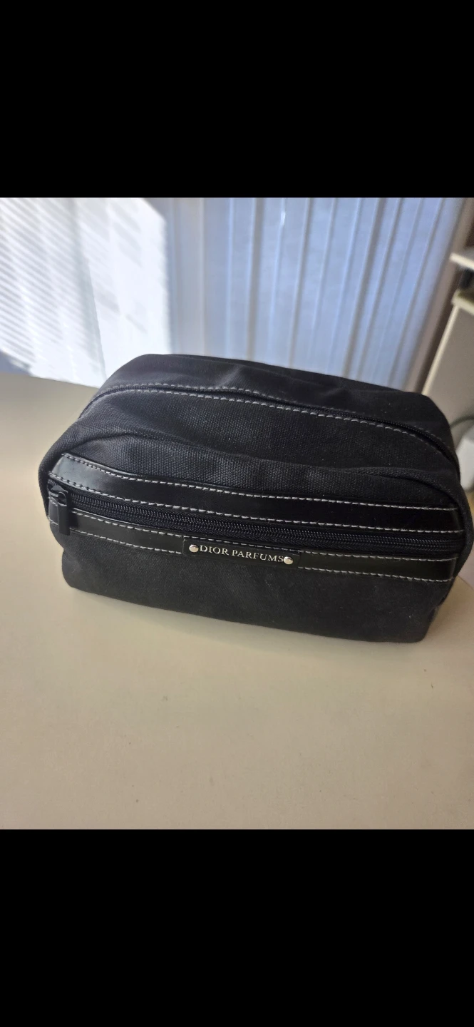 Dior Parfums Black Toiletry Bag