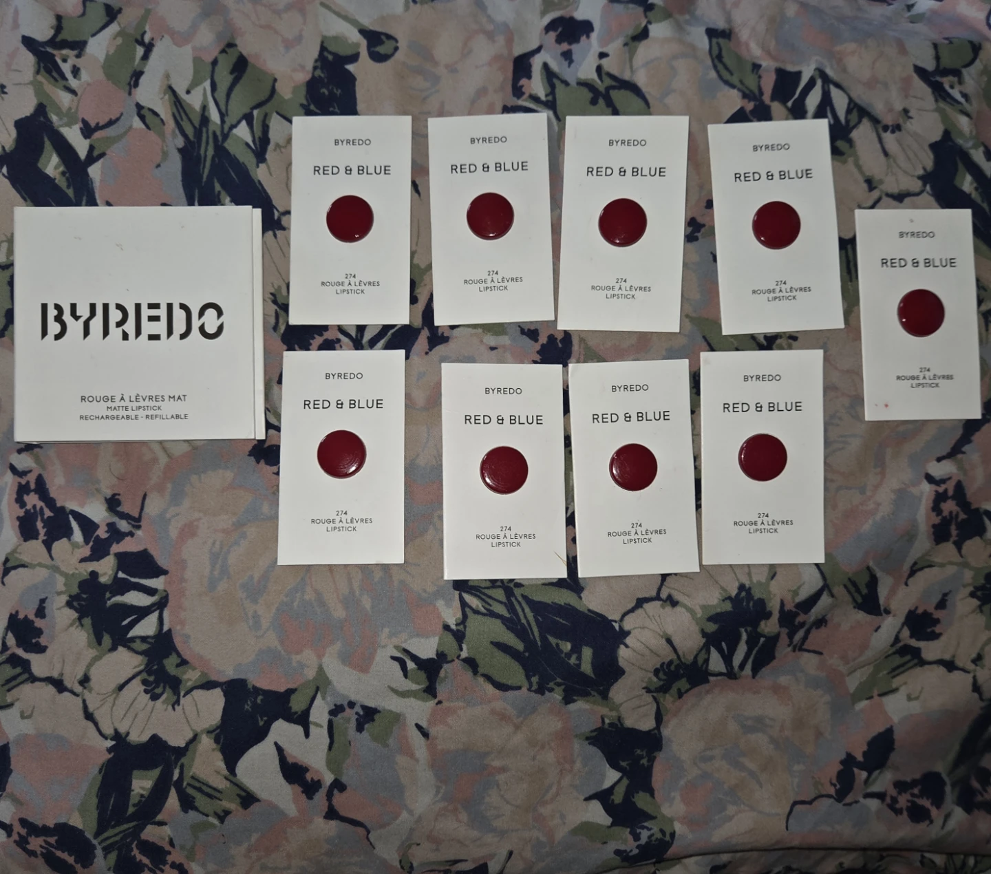 Byredo Lot Of 13 Lipshade Samples