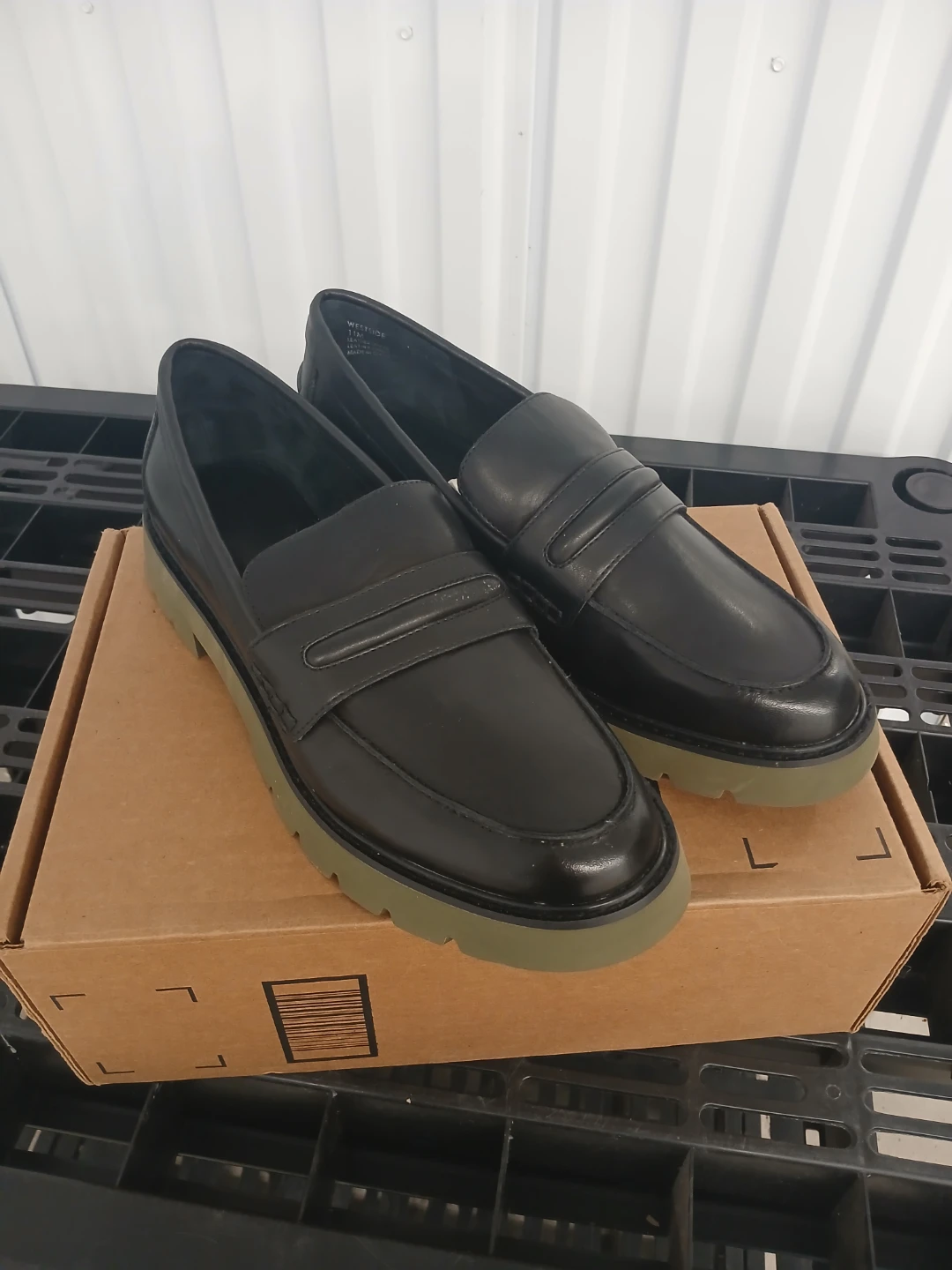 Sanctuary Westside Loafers - Black/Green - Size 11M