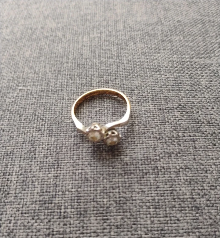 Two-Stone Diamond Bypass Ring