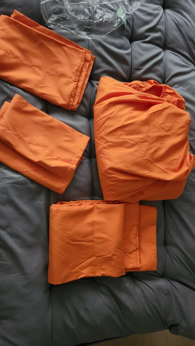 Orange Sheet Set twin