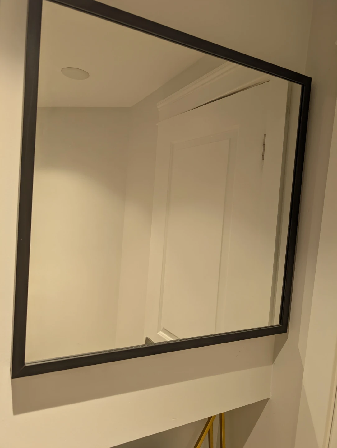 Black Framed Square shap Wall Mirror
