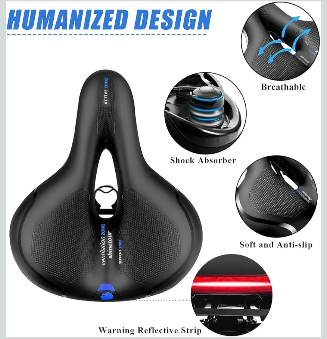 Gincleey Comfortable Waterproof Bicycle Saddle - photo 3