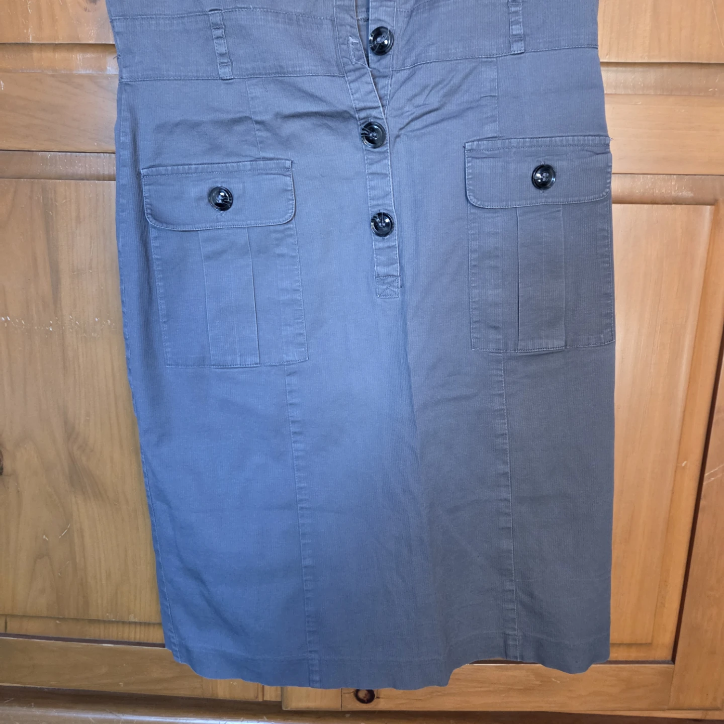 H&M Sleeveless Grey Utility Dress - photo 3