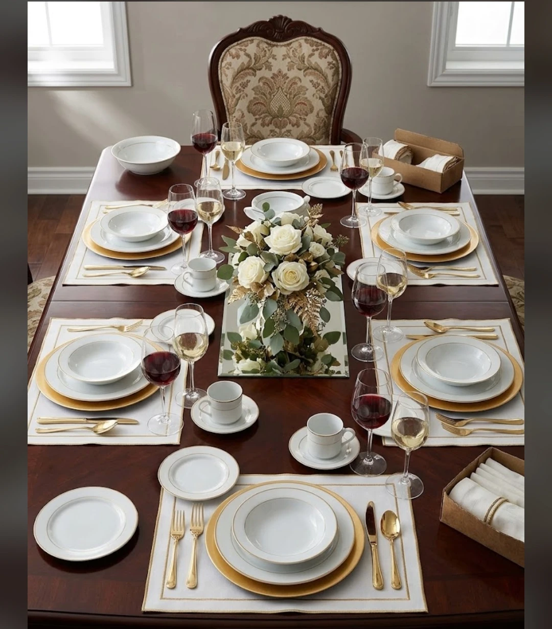 Vintage gallery by Inhesion dinnerware 44 pieces NEW