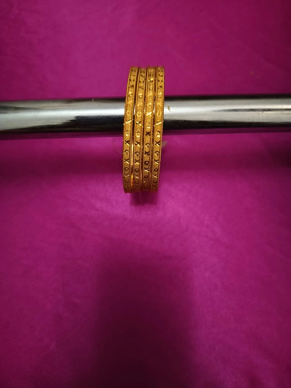 Set of Four Gold-Tone Bangles