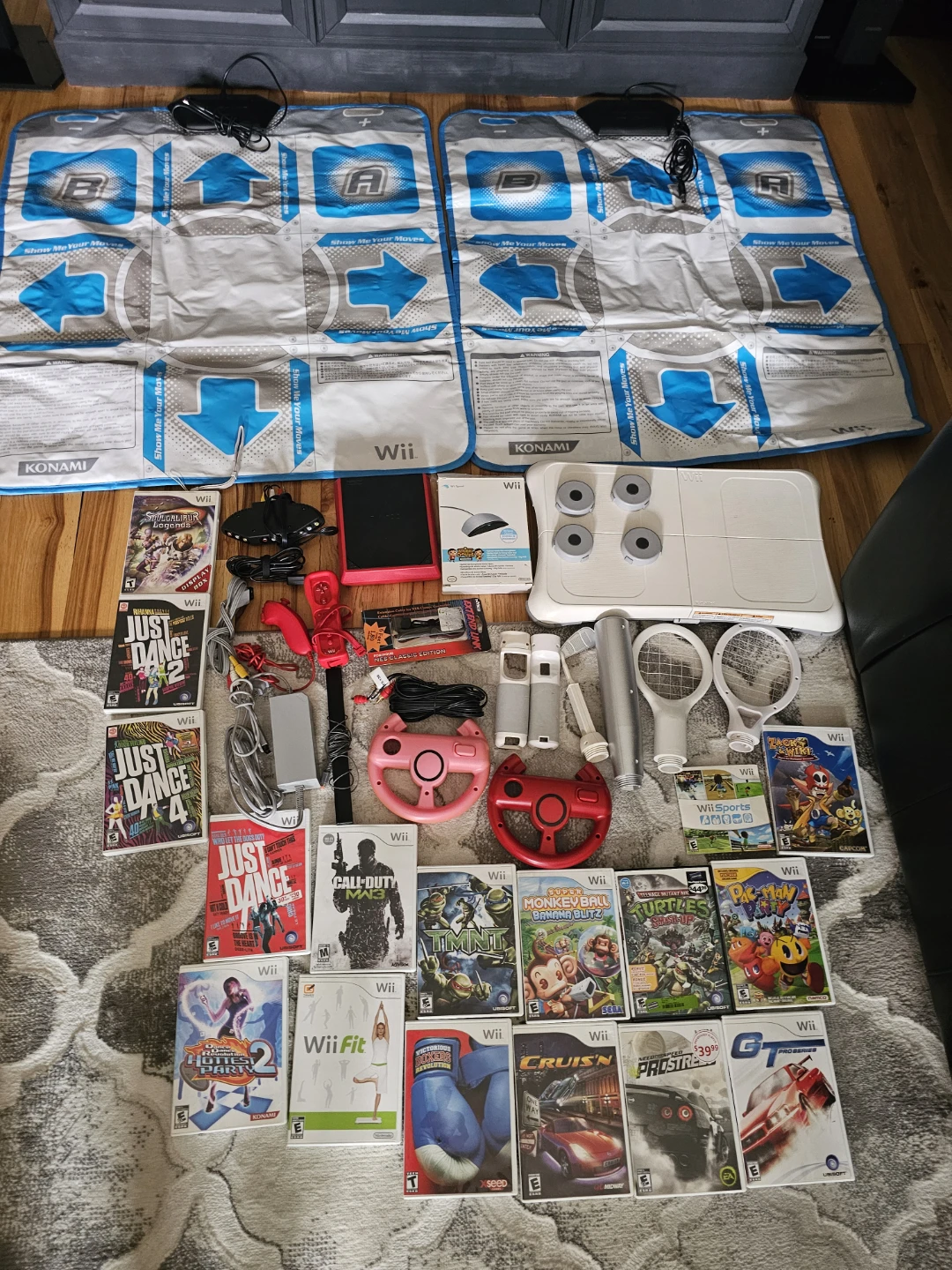 Nintendo Wii Mini Console Bundle with Games and Accessories