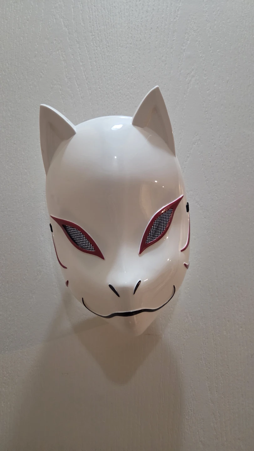 White Kitsune Fox Mask