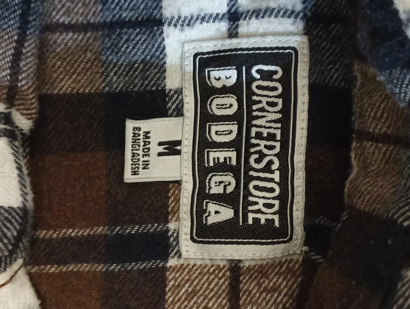 Cornerstore Bodega Plaid Flannel cropped Shirt - photo 2