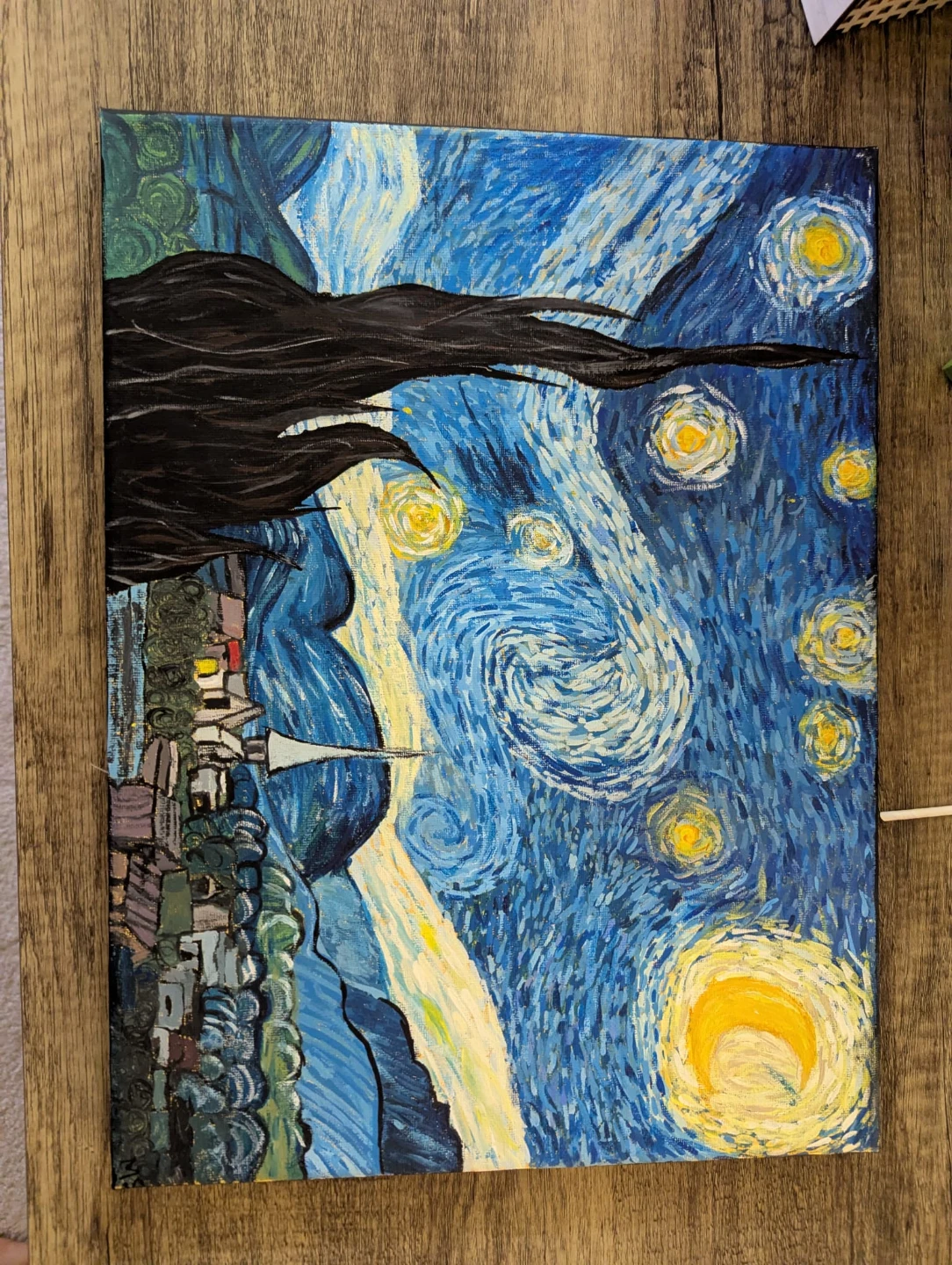 The Starry Night hand-painted canvas art