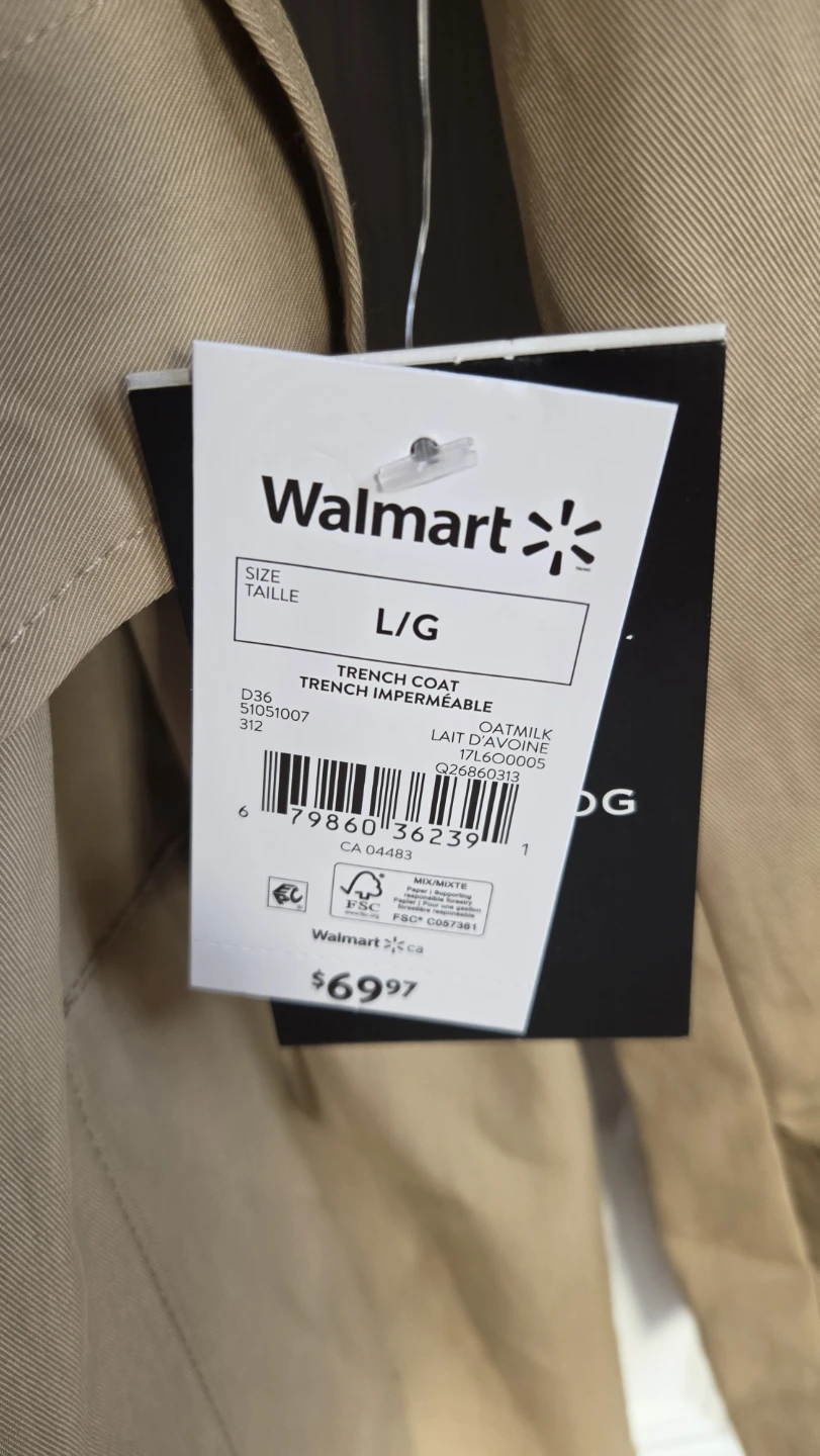 Women's Fog Trench Coat Oatmilk Size Large, $60 obo - photo 4