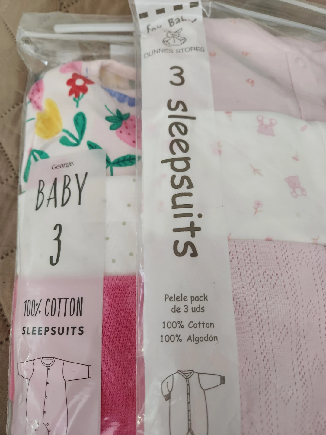 George Baby Sleepsuits 0-3 Months - photo 4