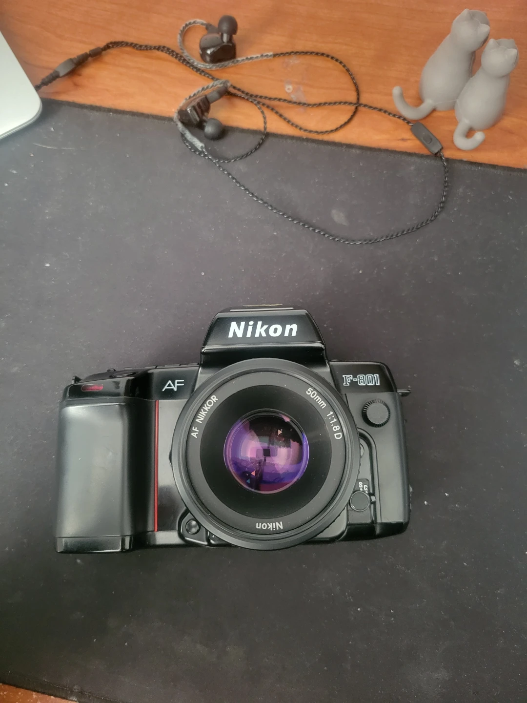 Nikon F-801 Camera with SB-24 Speedlight and Lenses