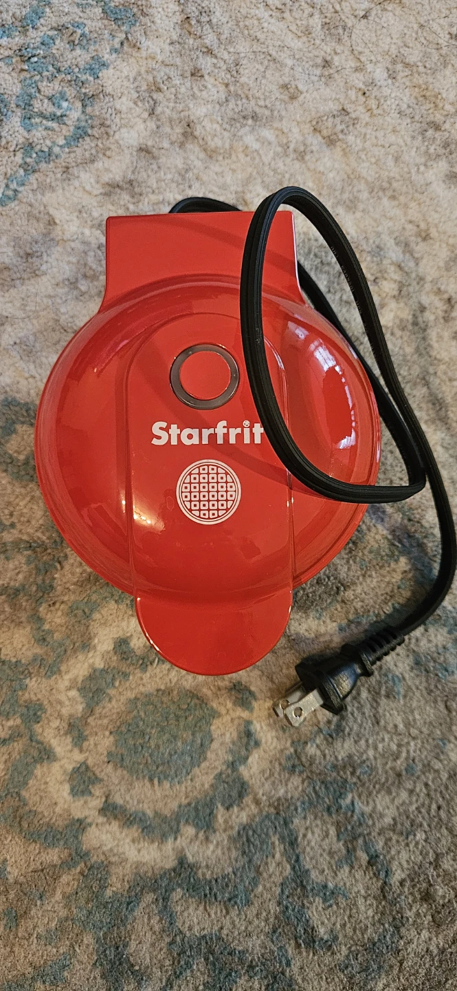 Starfit Electric Nom Stick  Mini Waffle Maker 4 inch