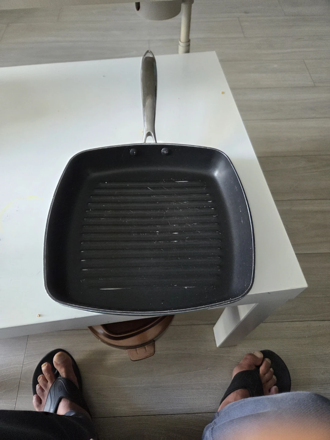 Square Teal Grill Pan