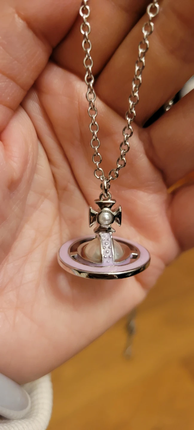 Vivienne Westwood Pearl Saturn Necklace