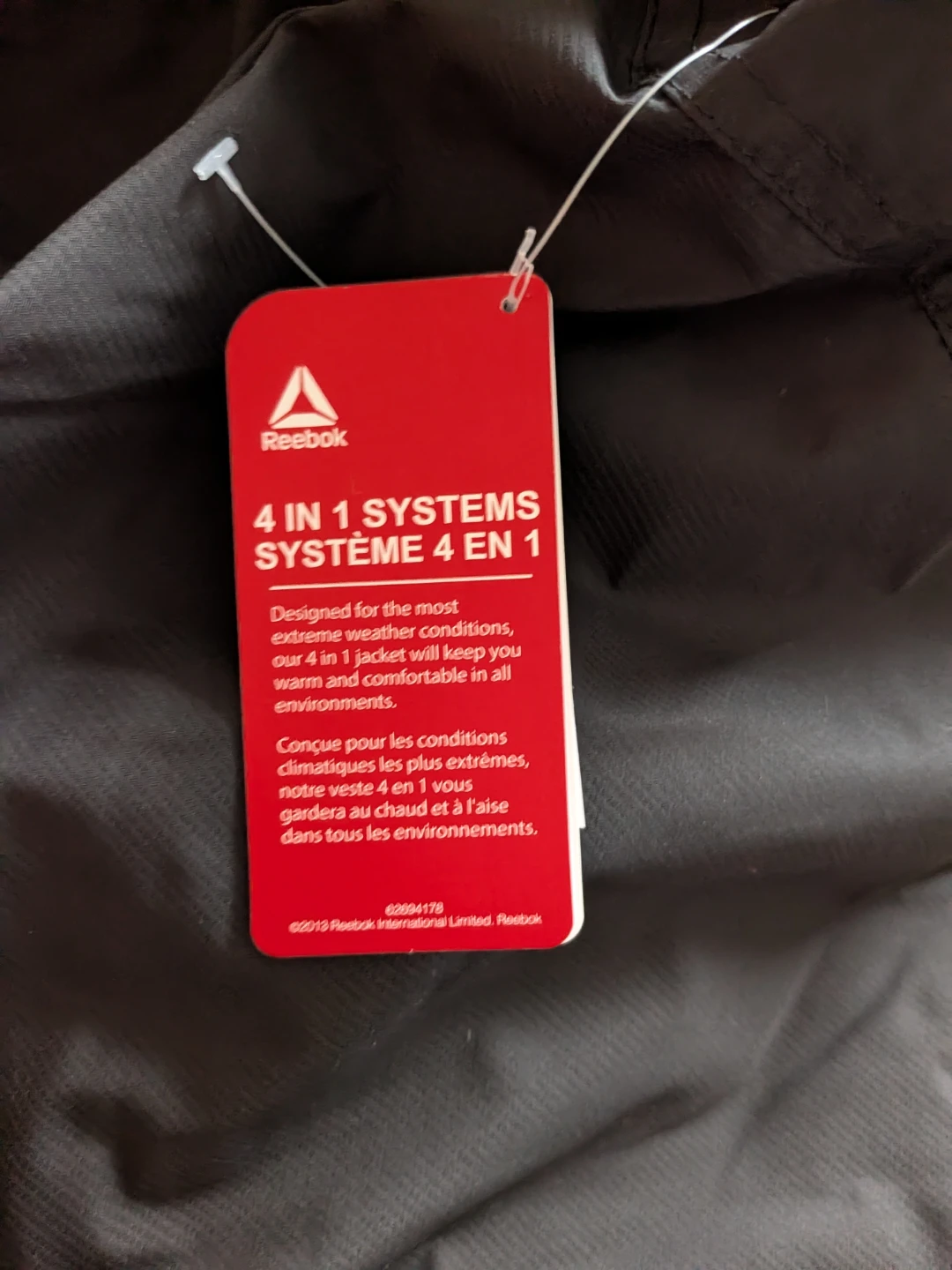 Brand new Reebok 4-in-1 System Jacket - Black, Size Medium - photo 4