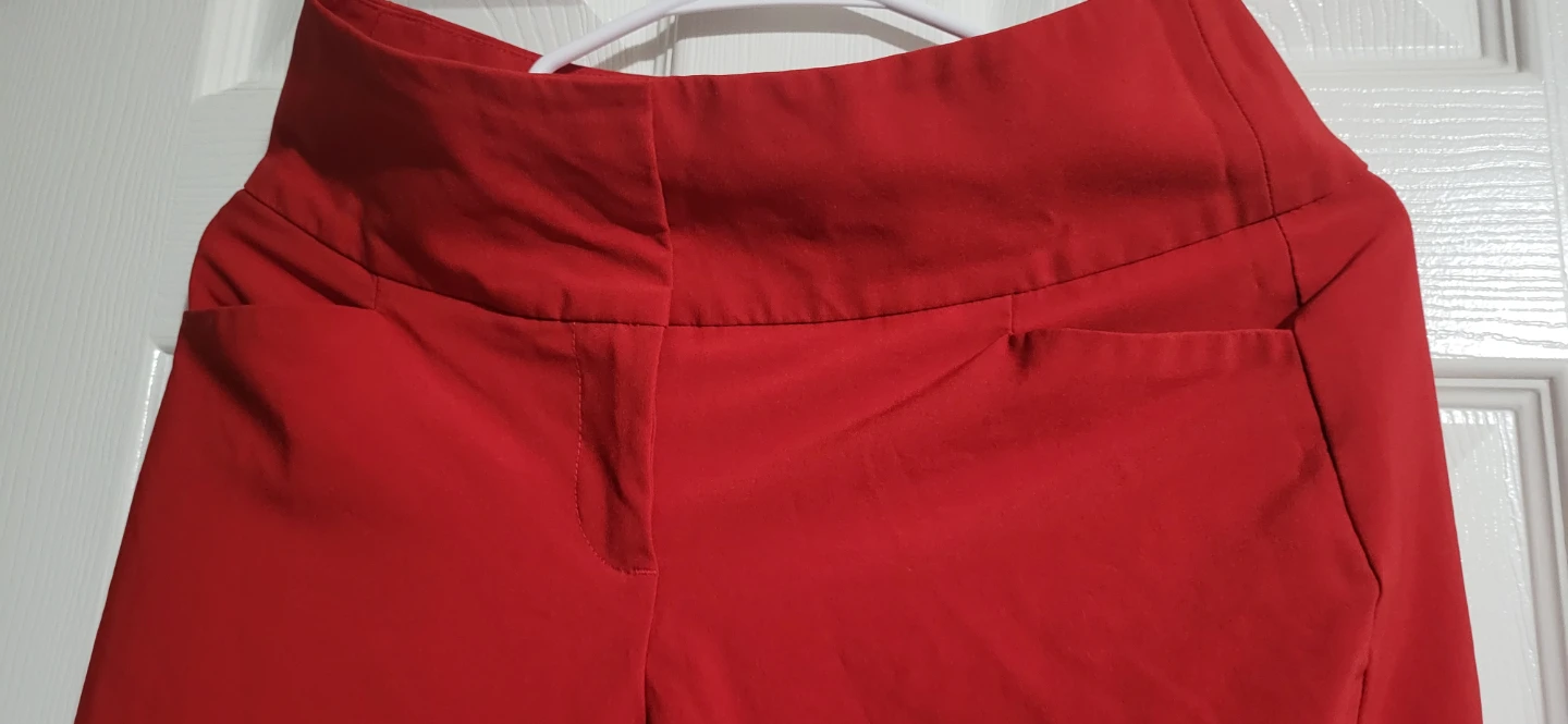 Red high-waist dress pants - photo 2