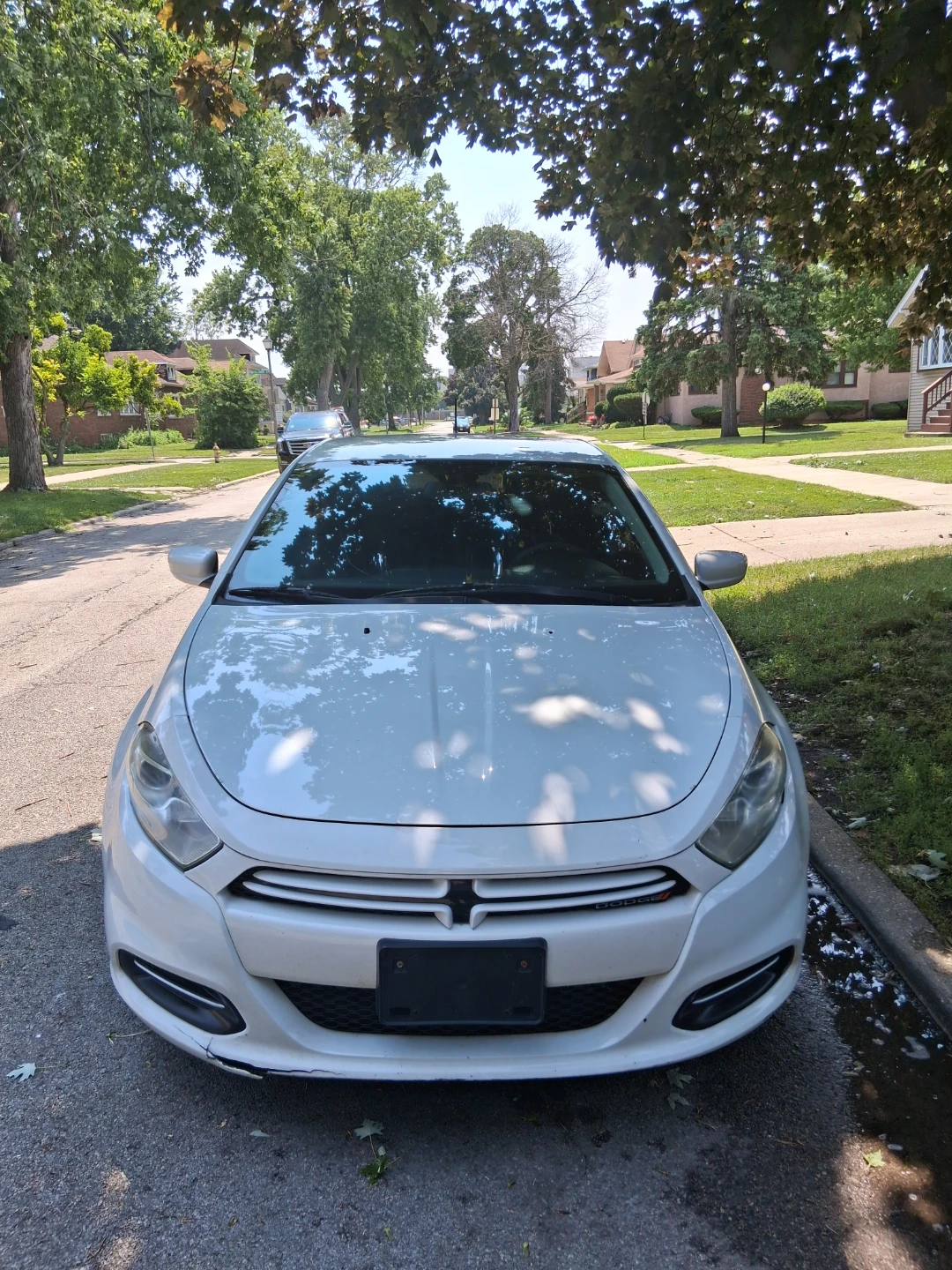White Dodge Dart Sedan